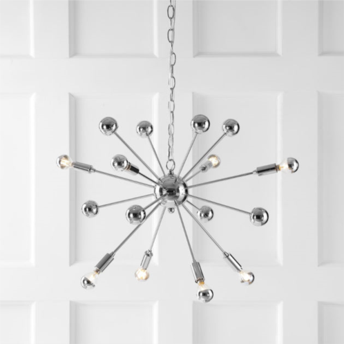 JONATHAN Y glenn 8-light 22.5 metal sputnik-style led chandelier