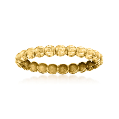 RS Pure ross-simons italian 14kt yellow gold domed bead ring