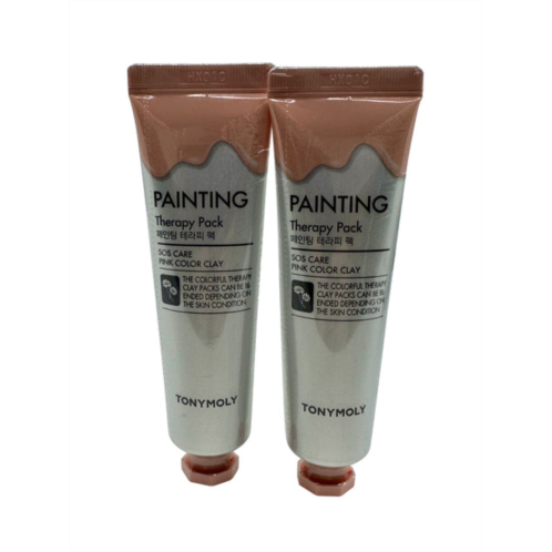 TonyMoly painting therapy pack pink color gel clay sos 1 oz set of 2