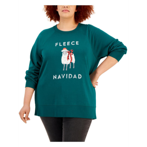 Style & Co. plus womens cotton blend holiday sweatshirt