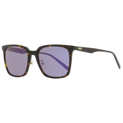 MCM mens rectangular sunglasses 714sa 223 dark havana 56mm