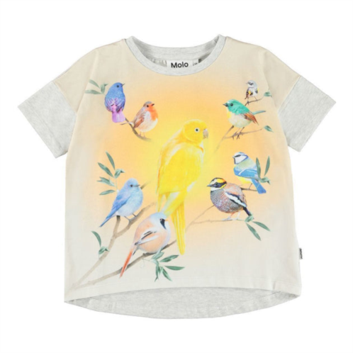 Molo grey raessa solar birds t-shirt