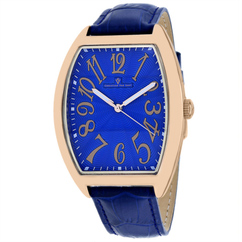 Christian Van Sant mens blue dial watch