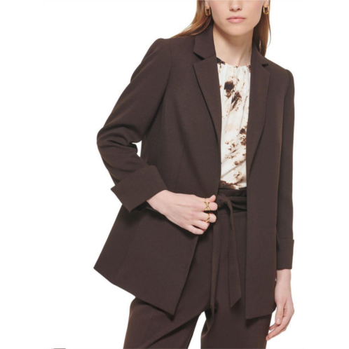 Calvin Klein petites womens notch collar suit separate open-front blazer