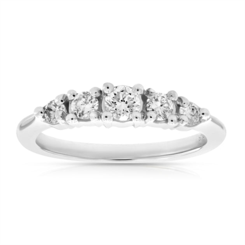 Vir Jewels 3/8 cttw diamond 5 stone ring platinum