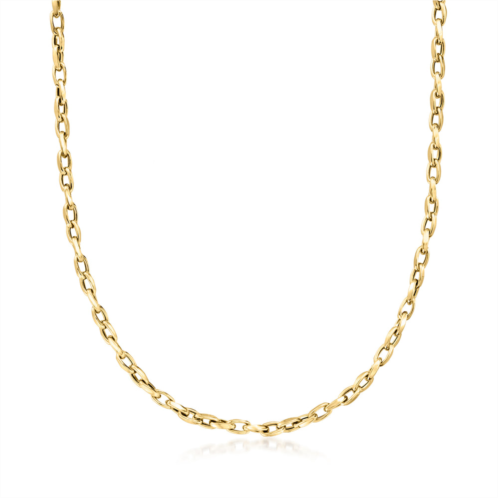 Ross-Simons italian 18kt yellow gold twisted cable-link necklace