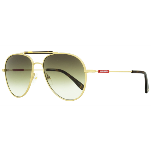 Dsquared2 unisex dynamic sunglasses d20045s aoz9k gold 56mm