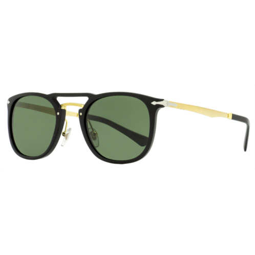 Persol unisex oval sunglasses po3265s 95/31 black/gold 50mm