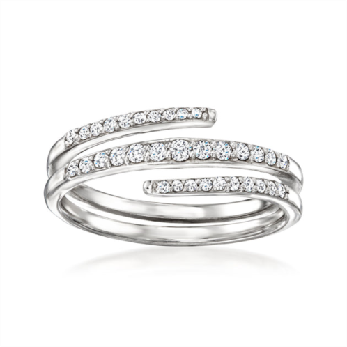 Ross-Simons diamond wrap ring in sterling silver
