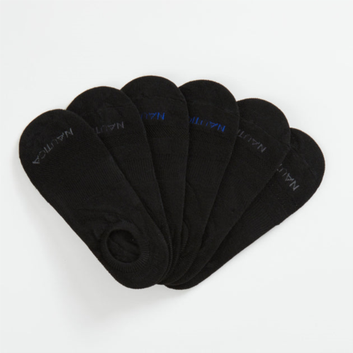 Nautica mens logo stretch liner socks, 6-pack