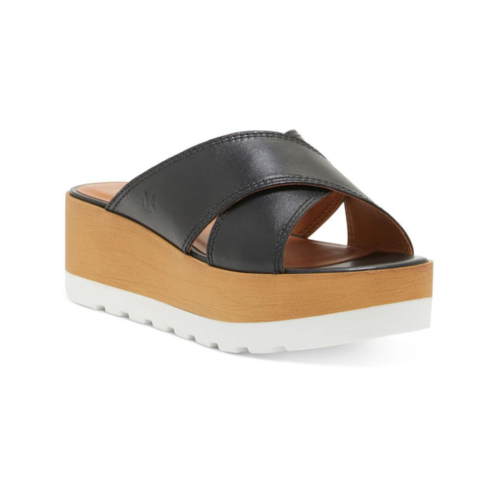 Lucky Brand vebony womens leather padded insole platform sandals