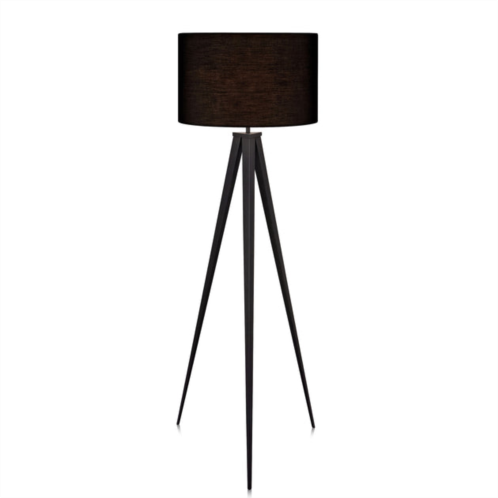 Teamson home romanza 61.81 postmodern tripod floor lamp with drum shade
