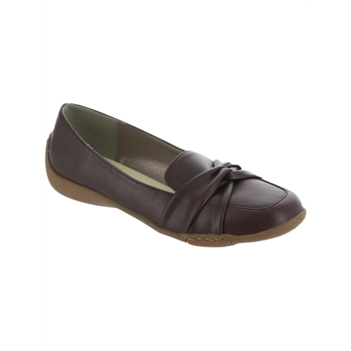 Array daisy womens faux leather slip-on loafers