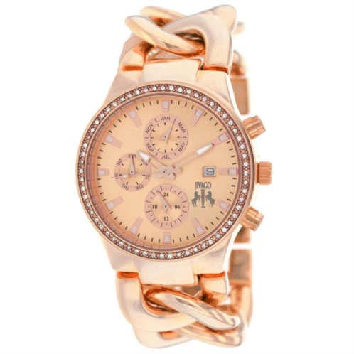Jivago womens rose gold dial watch