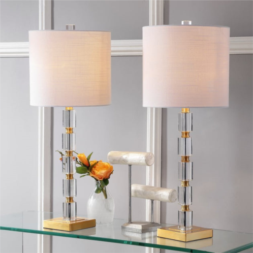 JONATHAN Y claire 28.5 crystal led table lamp (set of 2)