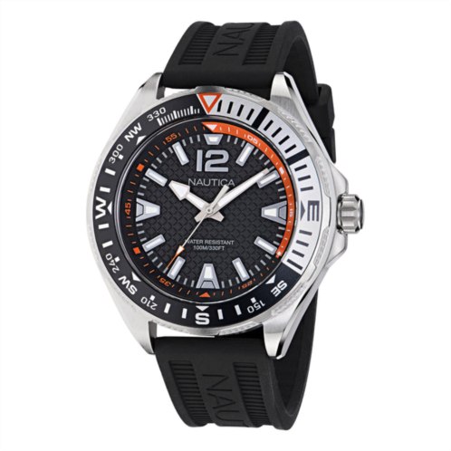 Nautica clearwater beach 3-hand silicone watch