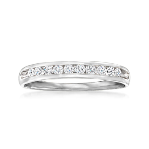 Ross-Simons diamond wedding ring in 14kt white gold
