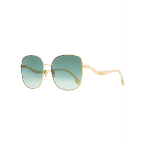 Jimmy Choo womens square sunglasses mamie/s ddbez gold-copper 60mm