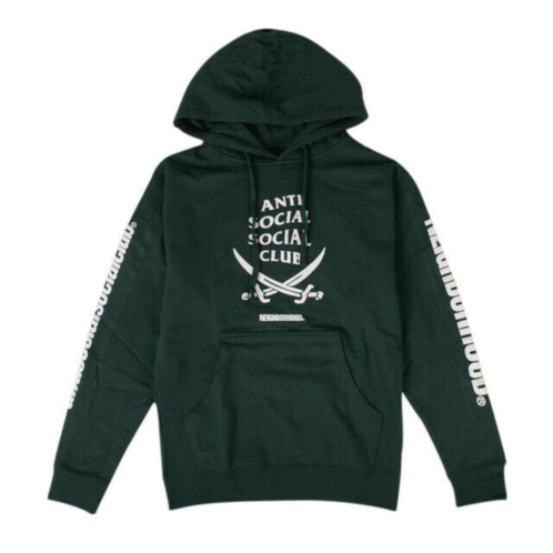 Anti Social Social Club mens x neighborhood 6ix hoodie sweatshirt - green