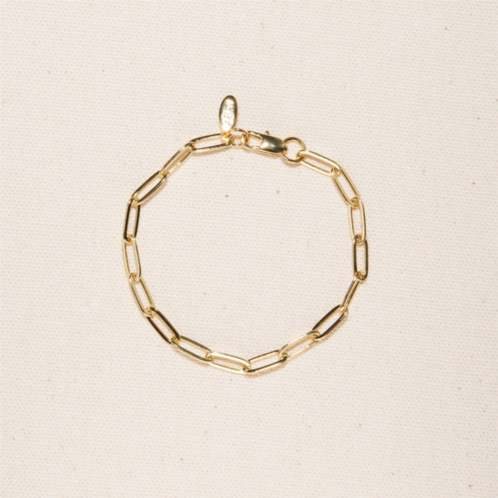 Joey Babi 18k gold plated paper clip anne bracelet 9