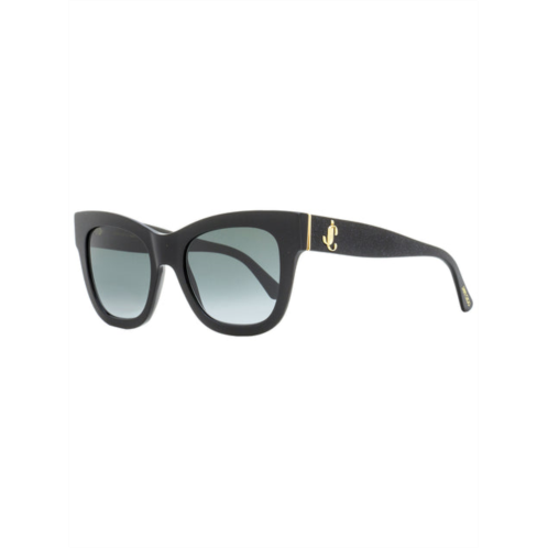 Jimmy Choo womens square sunglasses jan/s dxf9o black/gold/glitter 52mm