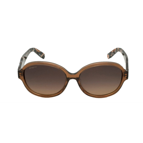Salvatore Ferragamo ferragamo sf 885sa 210 oval sunglasses