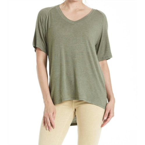 Another Love taylor raglan sleeve top in chive