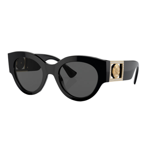Versace ve 4438b gb1/87 52mm womens round sunglasses