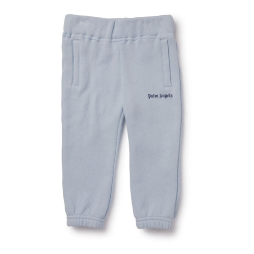 PALM ANGELS blue logo sweatpants