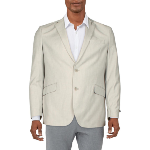 Kenneth Cole Reaction mens woven long sleeves two-button blazer
