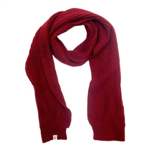 Nirvanna Designs laurent rib scarf in burgundy