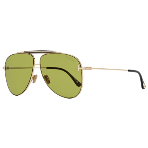 Tom Ford mens brady pilot sunglasses tf1018 28n gold/black 60mm