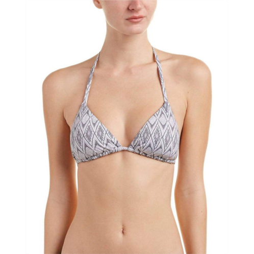 PQ Swim womens triangle bikini top in grey