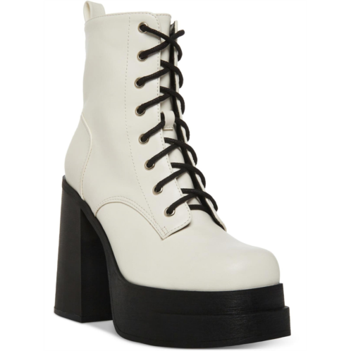 Madden Girl drivenn womens faux leather platform combat & lace-up boots