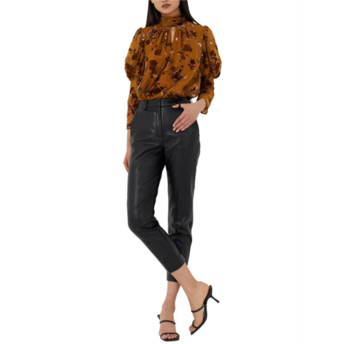 French Connection womens high rise slim trouser pants