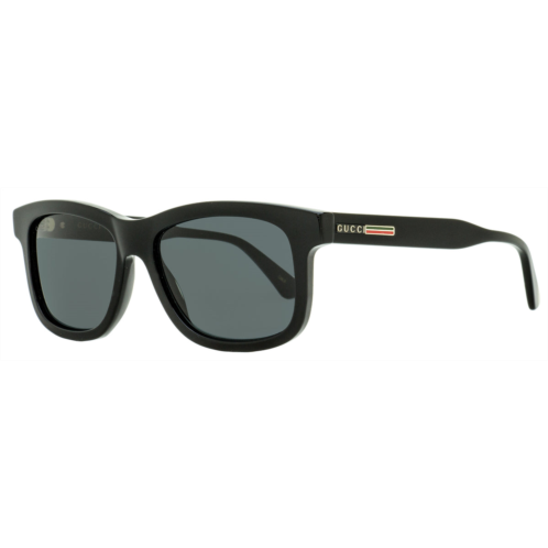 Gucci mens rectangular sunglasses gg0824s 005 black 55mm