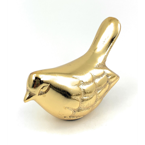 Vibhsa bird figurines symbols of health & happiness(golden rustic)