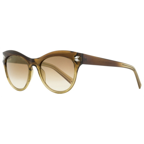 Swarovski womens cat eye sunglasses sk0171 47g transaparent brown 51mm