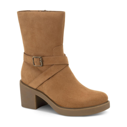 Style & Co. bessiee womens faux leather round toe booties