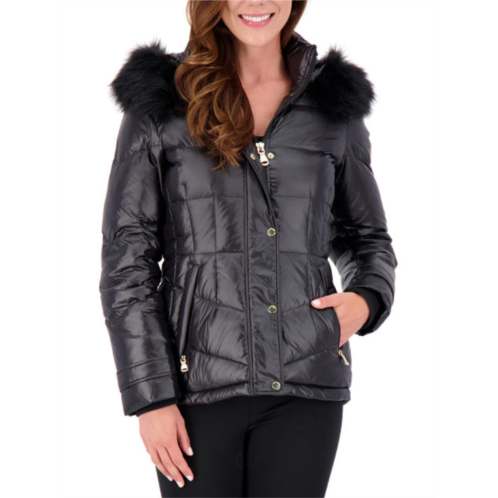 Vince Camuto womens down faux fur puffer jacket