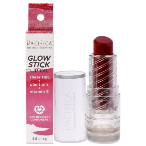 Pacifica glow stick lip oil - crimson crush by for women - 0.14 oz lip oil