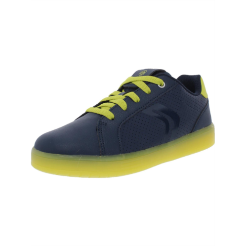 Geox Respira kommodor boys faux leather fitness light-up shoes
