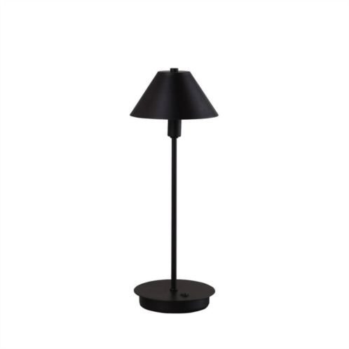 Simplie Fun 17.5 in rowan matte powder black g-9 table lamp