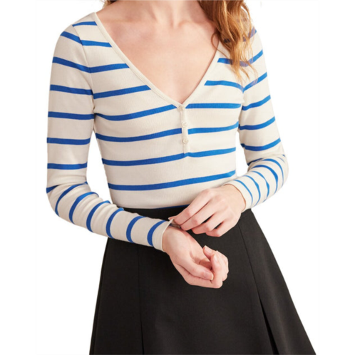 Boden henley ribbed top