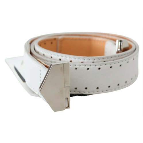 GF Ferre leather hexagon logo buckle waist womens belt