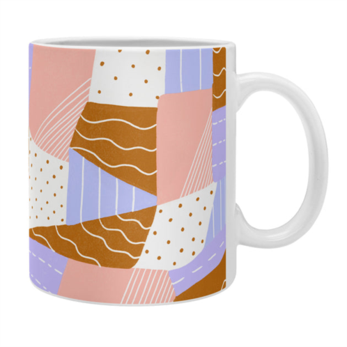 Deny Designs sunshinecanteen modern quilt lilac coffee mug
