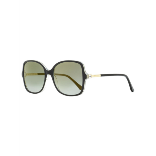 Jimmy Choo womens square sunglasses judy/s 807fq black/gold 57mm