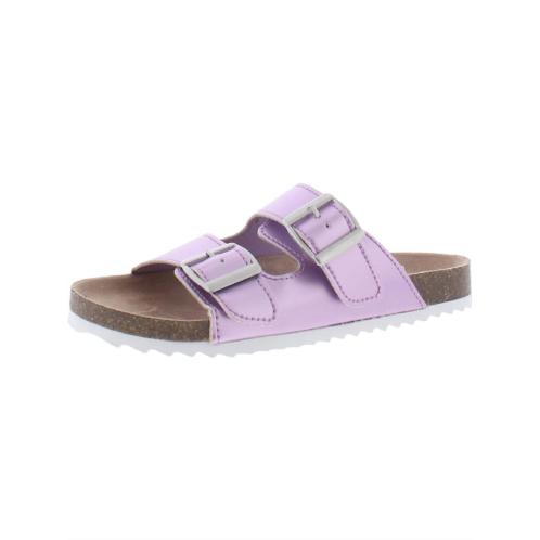Thereabouts noyo girls metallic buckle footbed sandals