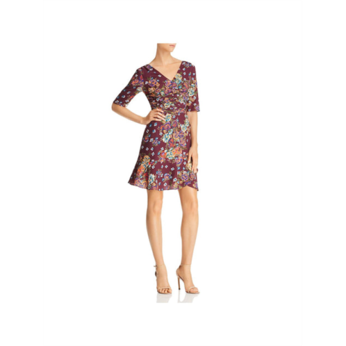 WAYF gabby womens crepe floral casual dress