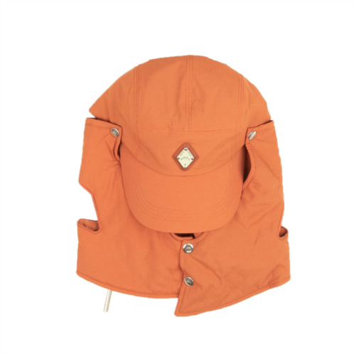 A-COLD-WALL* mens orange flap logo baseball cap